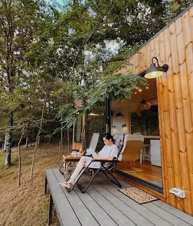 Tiny House Avec Vue Et Jacuzzi 샬레