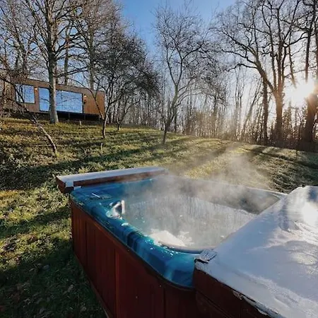 샬레 Tiny House Avec Vue Et Jacuzzi Marçon