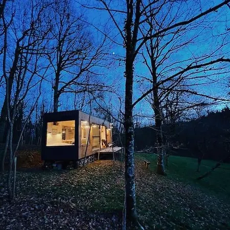 Tiny House Avec Vue Et Jacuzzi 샬레 Marçon