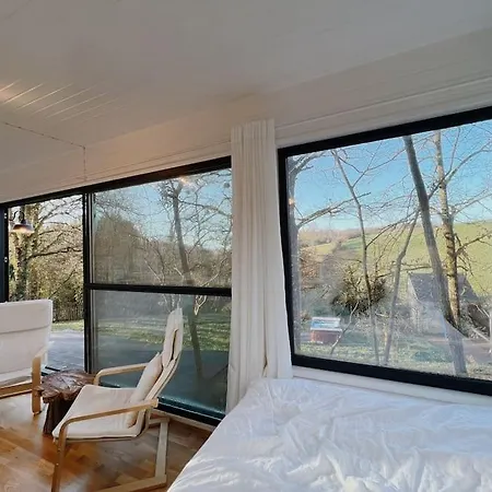 Tiny House Avec Vue Et Jacuzzi 샬레 *