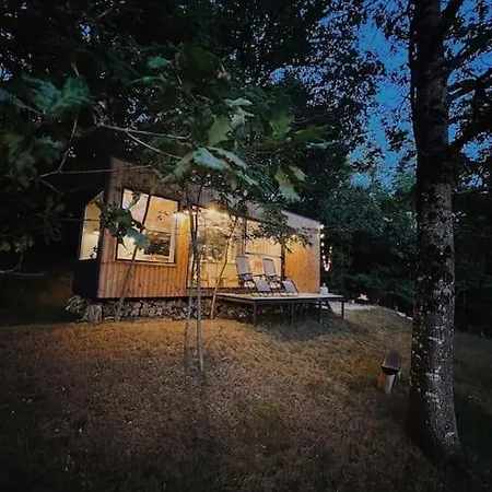 Tiny House Avec Vue Et Jacuzzi 샬레